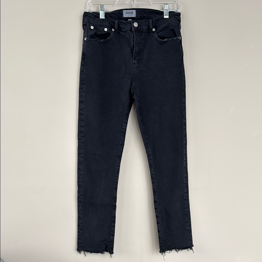 Agolde Women's Straight Leg Jeans - Black